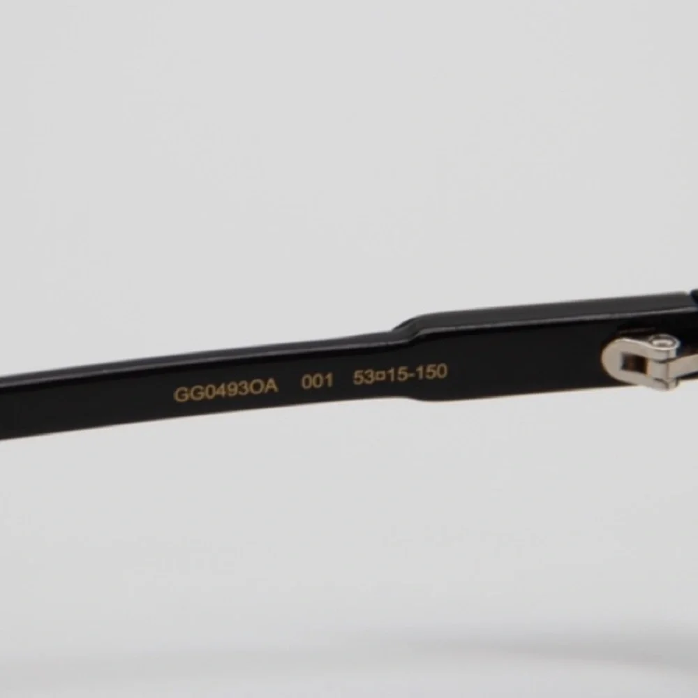 NEW GG0493OA 001 EYEGLASSES GUCCI GG 0493OA BLACK EYEWEAR GUCCI